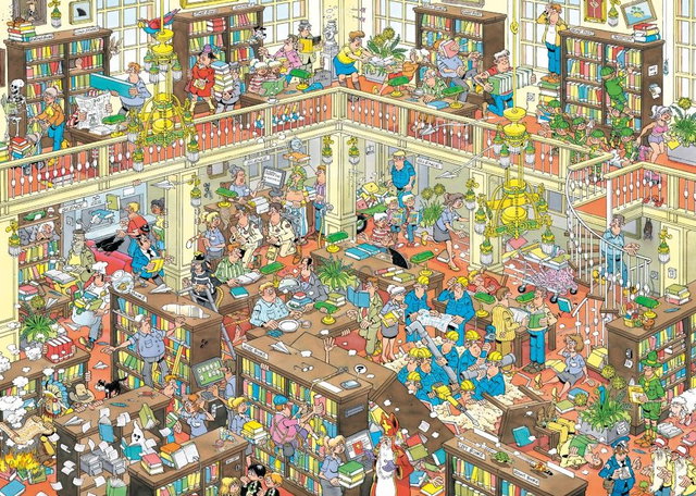 Puzzelen in de Bibliotheek