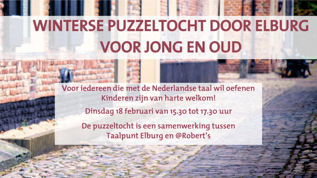 Winterse Puzzeltocht door Elburg voor jong en oud