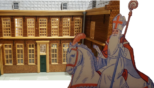 Vier Sint in het weeshuis