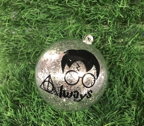 Kerstbal versieren | Vinylsnijder