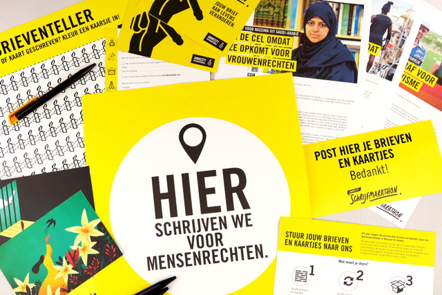 Schrijfavond Amnesty Wezep