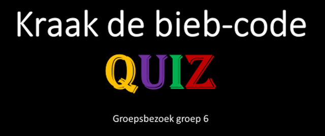 Kraak de biebcode!