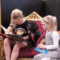 Schoolhond Bumper bezoekt de Bibliotheek