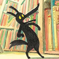 Bibliotheekbezoek - De Wolf die uit het boek viel