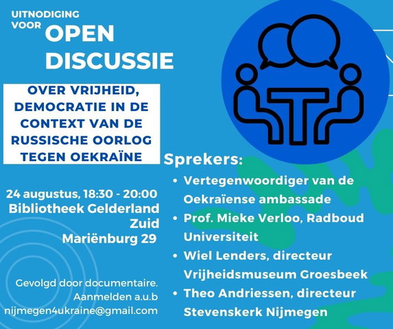 Open discussie over vrijheid en democratie/Open discussion on freedom and democracy