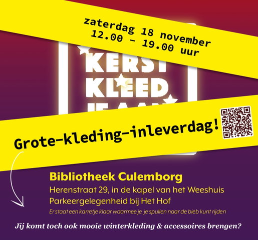 Kerst Kleed je Aan: inzameldag