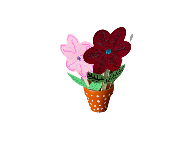 Workshop: Knutsel een bloempot met bloemen