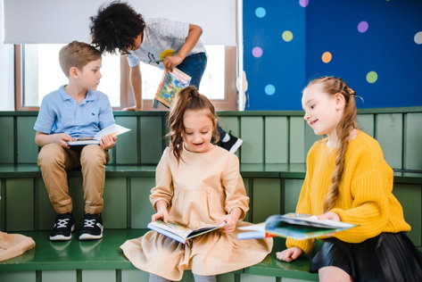 Bibliotheekbezoek groep 3 gemeente Maashorst