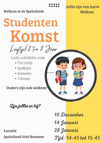 Laat je verrassen! Spelen, parcours, voorlezen...