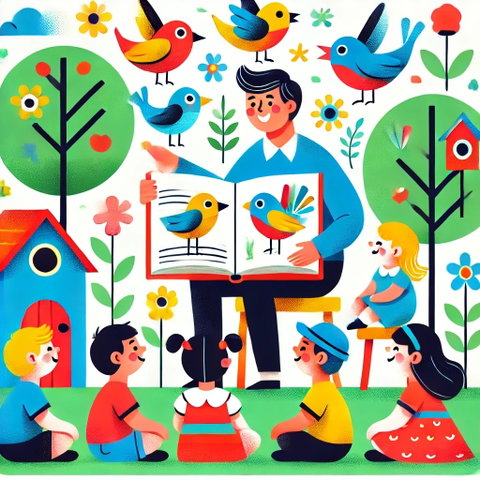 Voorlezen en activiteiten in de bieb - thema Vogels