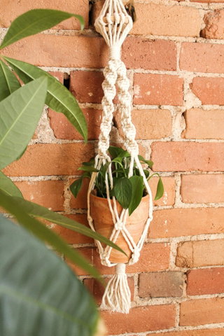 Plantenhanger maken met macramé