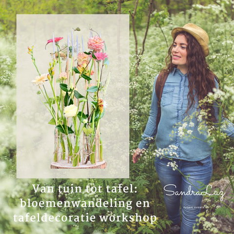 Bloemenwandeling & Tafeldecoratie Workshop