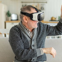 VR-bril in Week Lezen en Schrijven