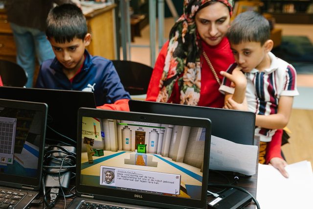 Robots programmeren in Minecraft
