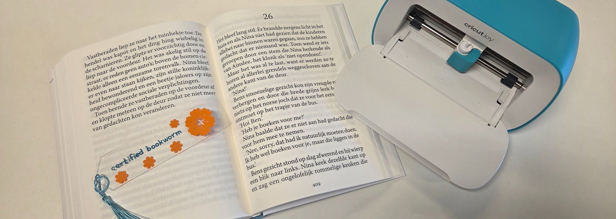 Boekenlegger maken met de Cricut | MediaLab workshop