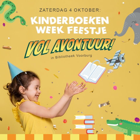 Kinderboekenweekfeestje 'Vol avontuur' in de Bieb!