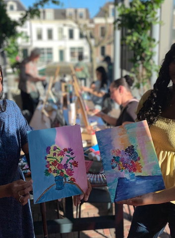 Vrij schilderen op canvas (12 - 25 jr)