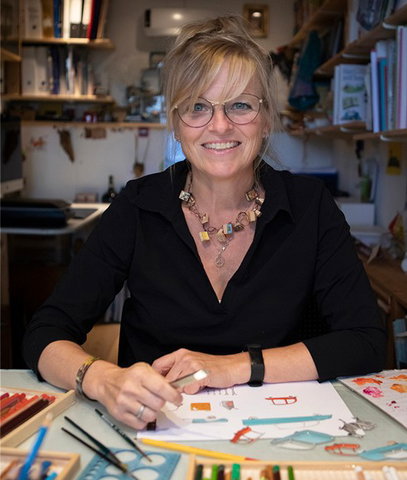 Natascha Stenvert vertelt, leest voor en geeft tekentips! (6-9 jr)