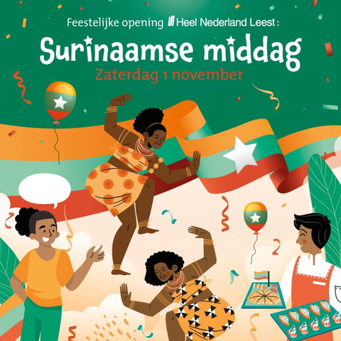 Feestelijke opening Heel Nederland Leest: Surinaamse middag!