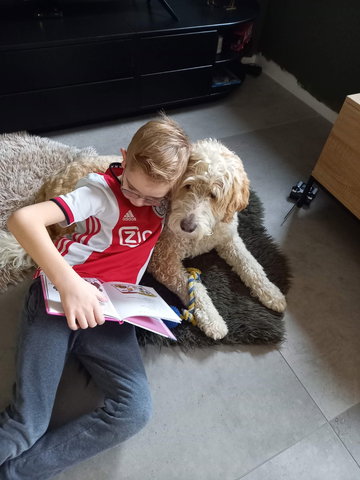 Voorleessessie met voorleeshond Oscar (6+)