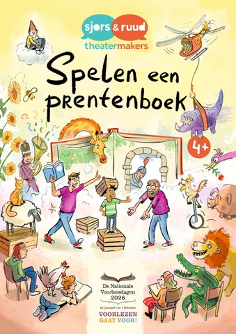 Speel een prentenboek – Kleine Aap tussen de boeken (3+)