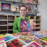 Diamond Painting in de bieb