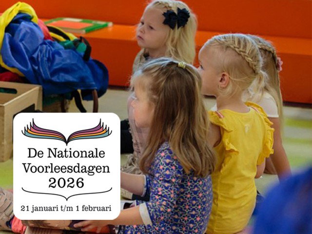 Voorlezen in de Bieb tijdens De Nationale Voorleesdagen
