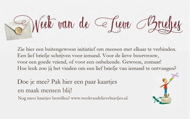 Week van de lieve briefjes