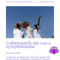 Feminist Book Club hosted by The Wave Eindhoven: Unfortunately she was a nymphomaniac, by Joan Smith
