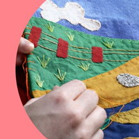 Keti Koti wandkleed: samen een verhaal borduren