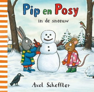 Pip en posy in de sneeuw