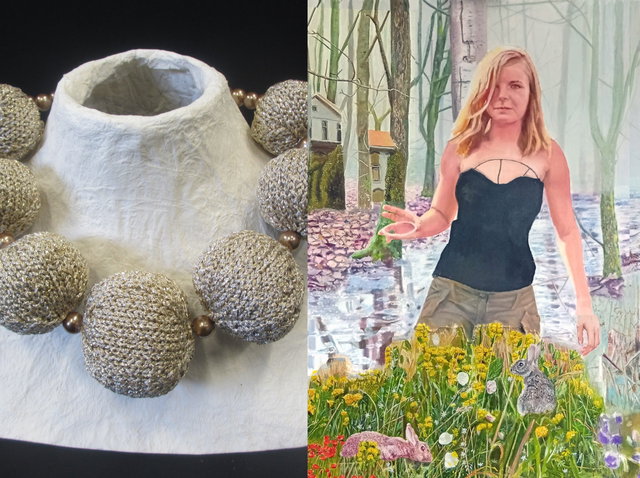 Expositie: Markante sieraden en kleurrijke schilderijen