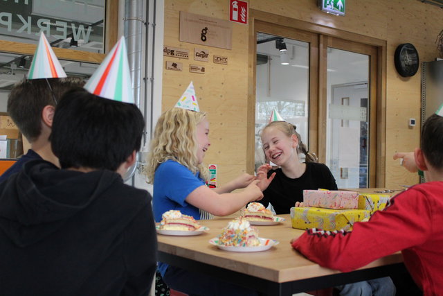Kinderfeestje in de Techniekwerkplaats