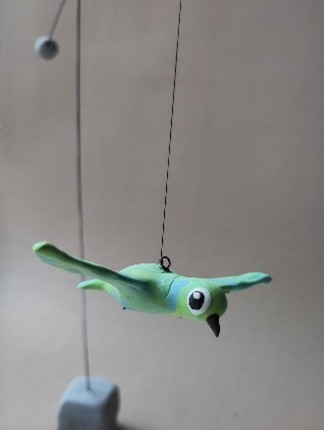 Kunstles Vogelmobile middenbouw