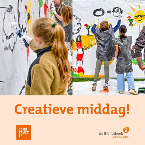 Schildermiddag voor kinderen bij de Bieb in Leidschendam