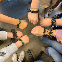 Creatieve kinderworkshop met een fietsband