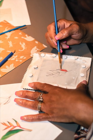 Workshop Batik Tulis: Javaans Surinaams batik schilderen