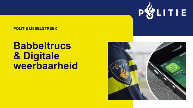 Babbeltrucs en Digitale Weerbaarheid