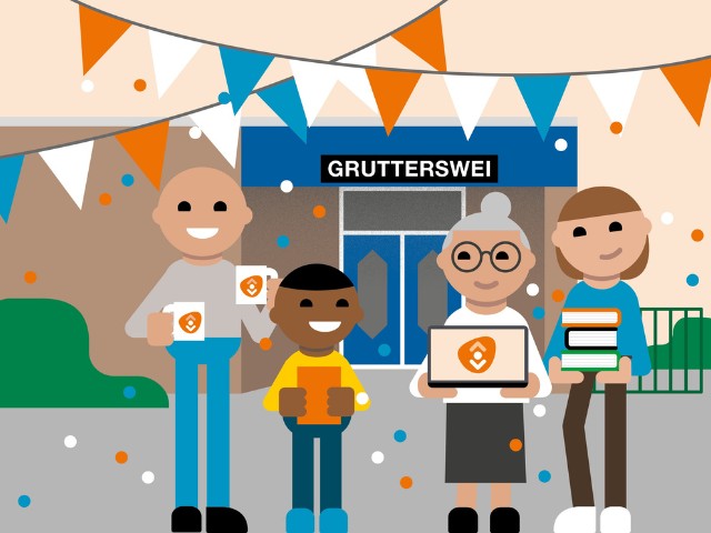 Feestelijke opening in De Grutterswei