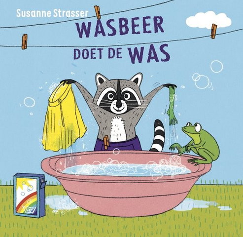 Wasbeer doet de was - Tynaarlo