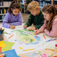 Maak je eigen fantasie-eiland (6-12 jaar)