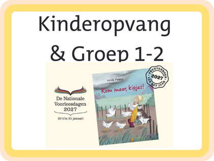 Voorlezen met het prentenboek van het jaar 2027: kom maar, kipjes!