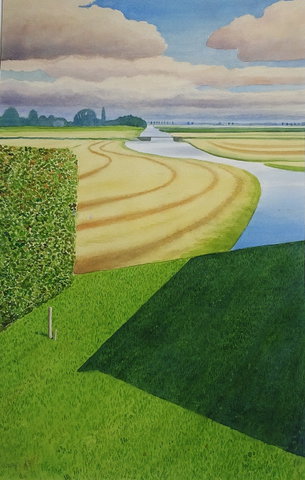 Expositie: aquarellen en tekeningen van Fred Hemmes