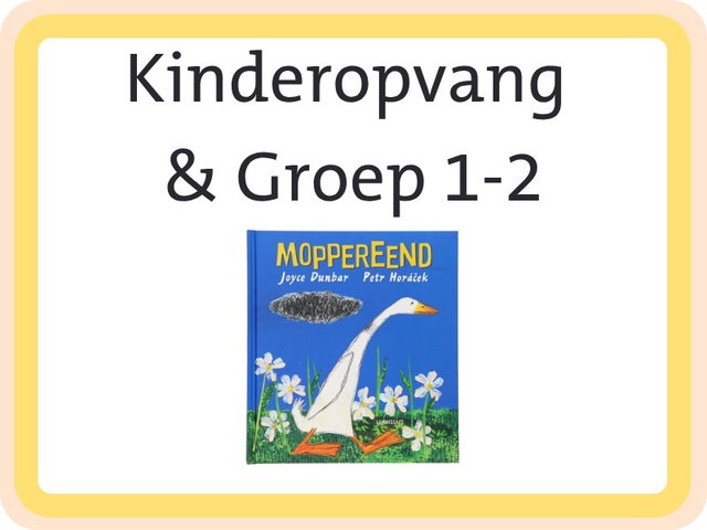 Vertellen of voorlezen met een Kamishibai: Moppereend (3+)