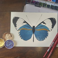 Metallic aquarel