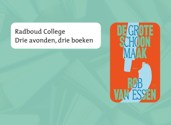 Radboud College. Drie avonden, drie boeken! 21-10-2026 19:30