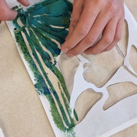 Workshop Tamponeren voor Paarse Vrijdag