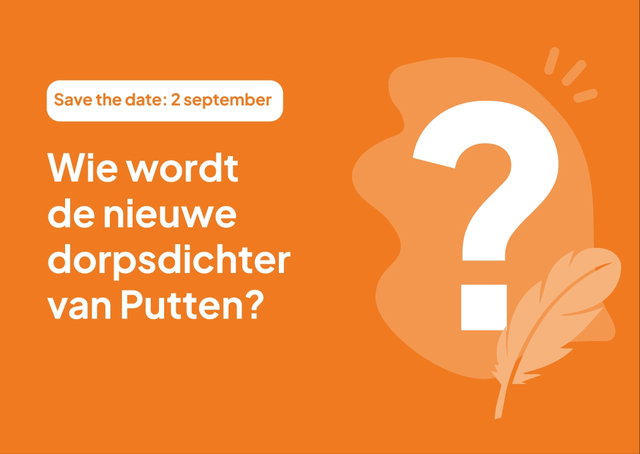 De nieuwe dorpsdichter van Putten is bekend!