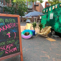 Escape caravan tijdens de Dag van Lezen en Schrijven