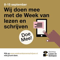 Week van Lezen en Schrijven 2026 08-09-2026 10:30